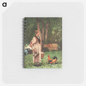 アートメモ帳-The Milk Maid - ウィンスロー ホーマー Memo.