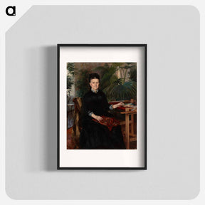 アートポスター-Portrait of mrs. anna sinebrychoff - アルバート エーデルフェルト Poster.