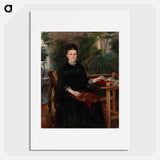 Portrait of mrs. anna sinebrychoff - アルバート エーデルフェルト Poster.