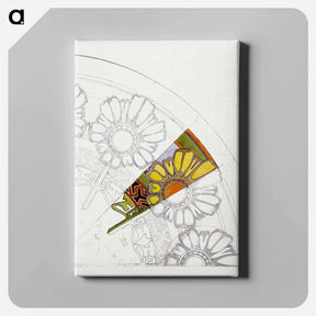 アートパネル-Preparatory cardboard for a stained glass window - アルフォンス ミュシャ Canvas.