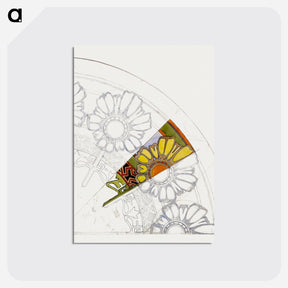 アートポストカード-Preparatory cardboard for a stained glass window - アルフォンス ミュシャ Postcard.