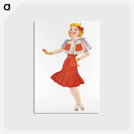 アートポストカード-Babs Paper Doll
 - ボストン公共図書館 Postcard.