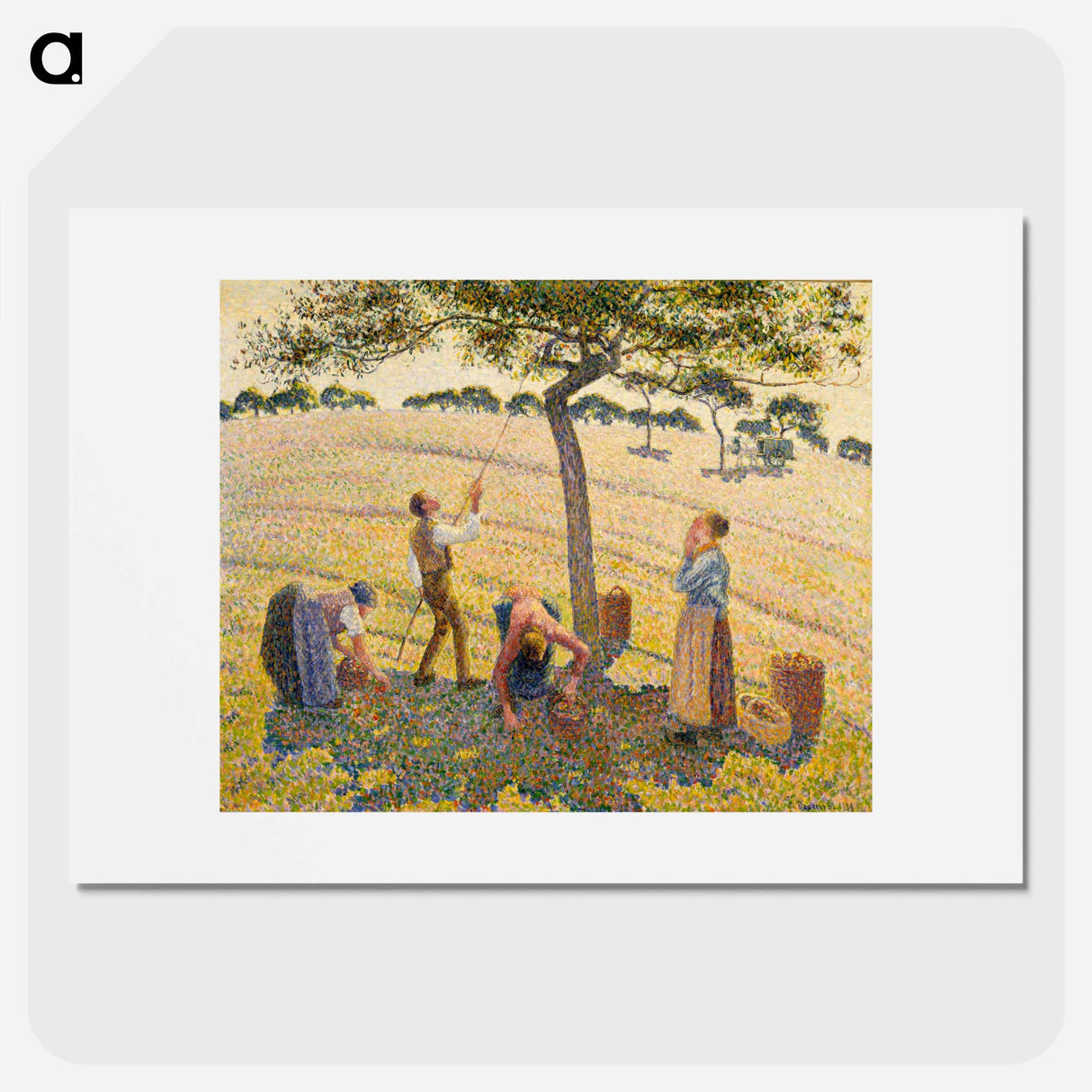 Apple Harvest - Camille Pissarro Poster.