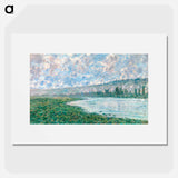 The Seine at Vétheuil - Claude Monet Poster.