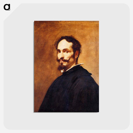 アートポストカード-A Spanish Gentleman (Jos Nieto, Chamberlain To Queen Mariana of Austria, Wife of Philip IV) - ディエゴ ベラスケス Postcard.