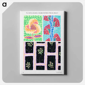アートパネル-Floréal: dessins and coloris nouveaux - E.A.セギー Canvas.