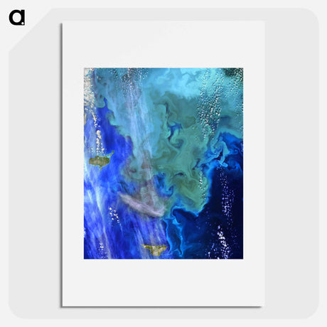 アートポスター-Ocean Color Derived from NASA Satellite Data
 - 上空からの地球 Poster.