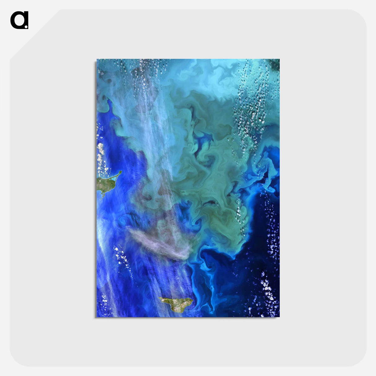 アートポストカード-Ocean Color Derived from NASA Satellite Data
 - 上空からの地球 Postcard.