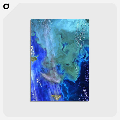 アートポストカード-Ocean Color Derived from NASA Satellite Data
 - 上空からの地球 Postcard.