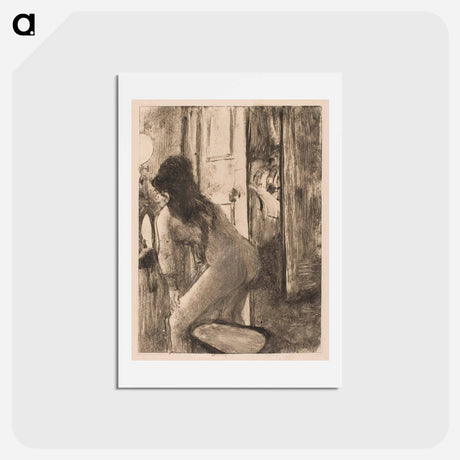 アートポストカード-The Bidet - エドガー ドガ Postcard.