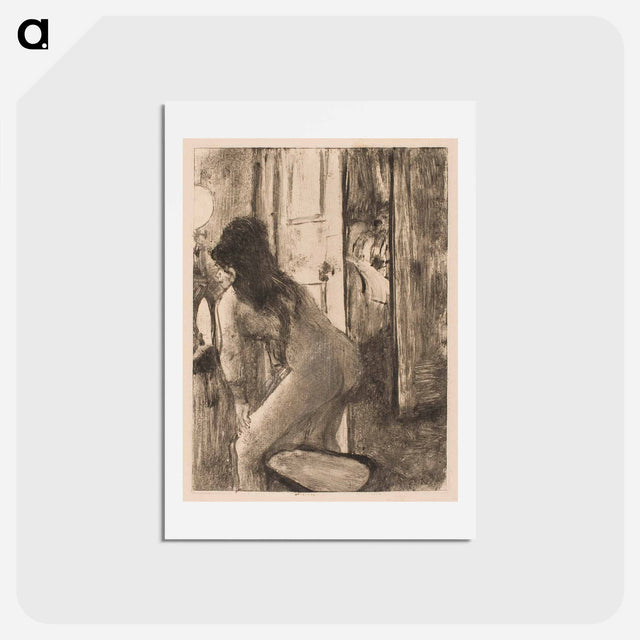 アートポストカード-The Bidet - エドガー ドガ Postcard.