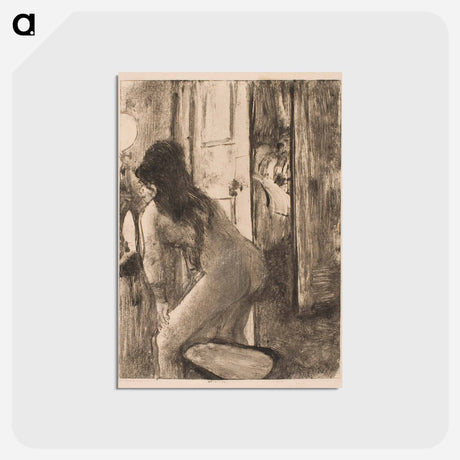アートポストカード-The Bidet - エドガー ドガ Postcard.