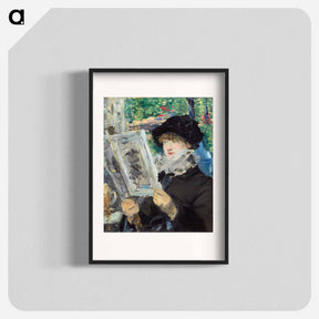 アートポスター-Woman Reading - エドゥアール マネ Poster.