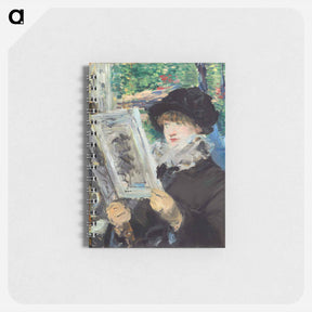 アートメモ帳-Woman Reading - エドゥアール マネ Memo.