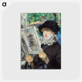 アートポストカード-Woman Reading - エドゥアール マネ Postcard.
