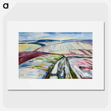 Field in Snow - Edvard Munch Poster.