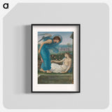 Cupid and Psyche - エドワード バーン ジョーンズ Poster.