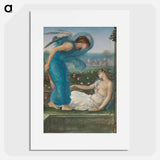 Cupid and Psyche - エドワード バーン ジョーンズ Poster.