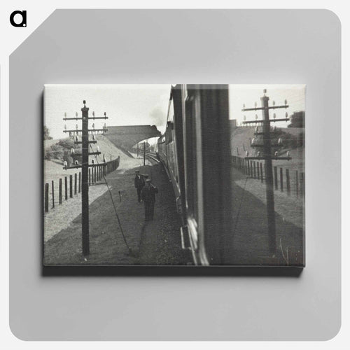 Reflections on a train, England - エリック リー ジョンソン Canvas.