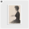 アートポストカード-Seated Woman with a Parasol (study for La Grande Jatte) - ジョルジュ スーラ Postcard.