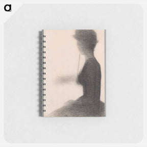 アートメモ帳-Seated Woman with a Parasol (study for La Grande Jatte) - ジョルジュ スーラ Memo.