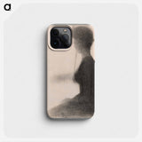 Seated Woman with a Parasol (study for La Grande Jatte) - ジョルジュ スーラ Phone Case.