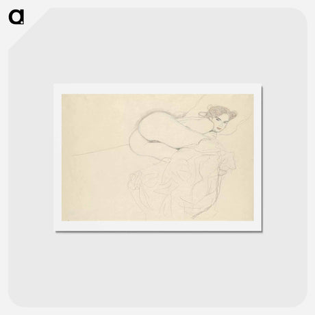 アートポストカード-Huddled nude - グスタフ クリムト Postcard.