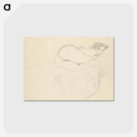 アートポストカード-Huddled nude - グスタフ クリムト Postcard.