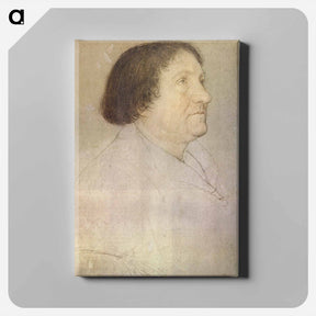 アートパネル-Portrait of Jakob Meyer zum Hasen, Mayor of Basel - ハンス ホルバイン Canvas.