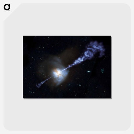 アートポストカード-Black Hole Star Formation
 - ハッブル画像 Postcard.