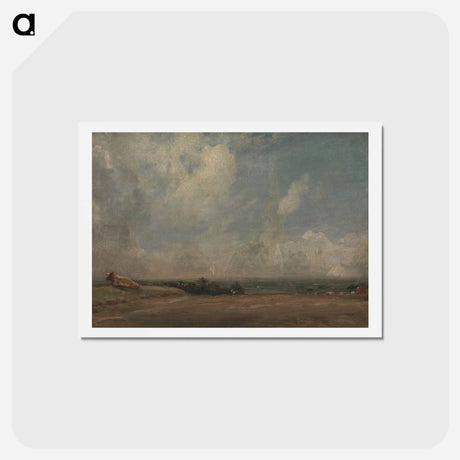 アートポストカード-A View from Hampstead Heath
 - ジョン コンスタブル Postcard.