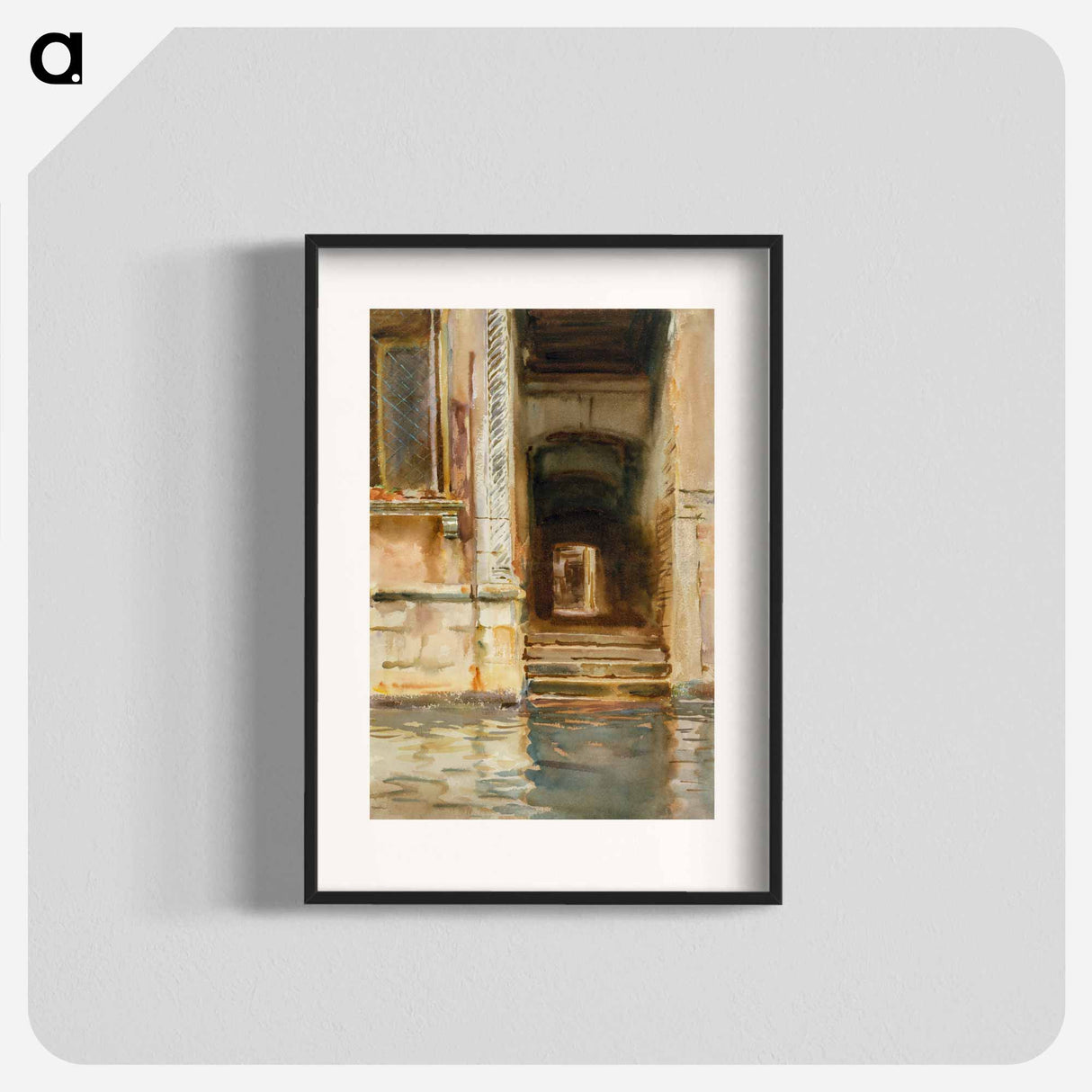 Venetian Passageway - John Singer Sargent Poster.