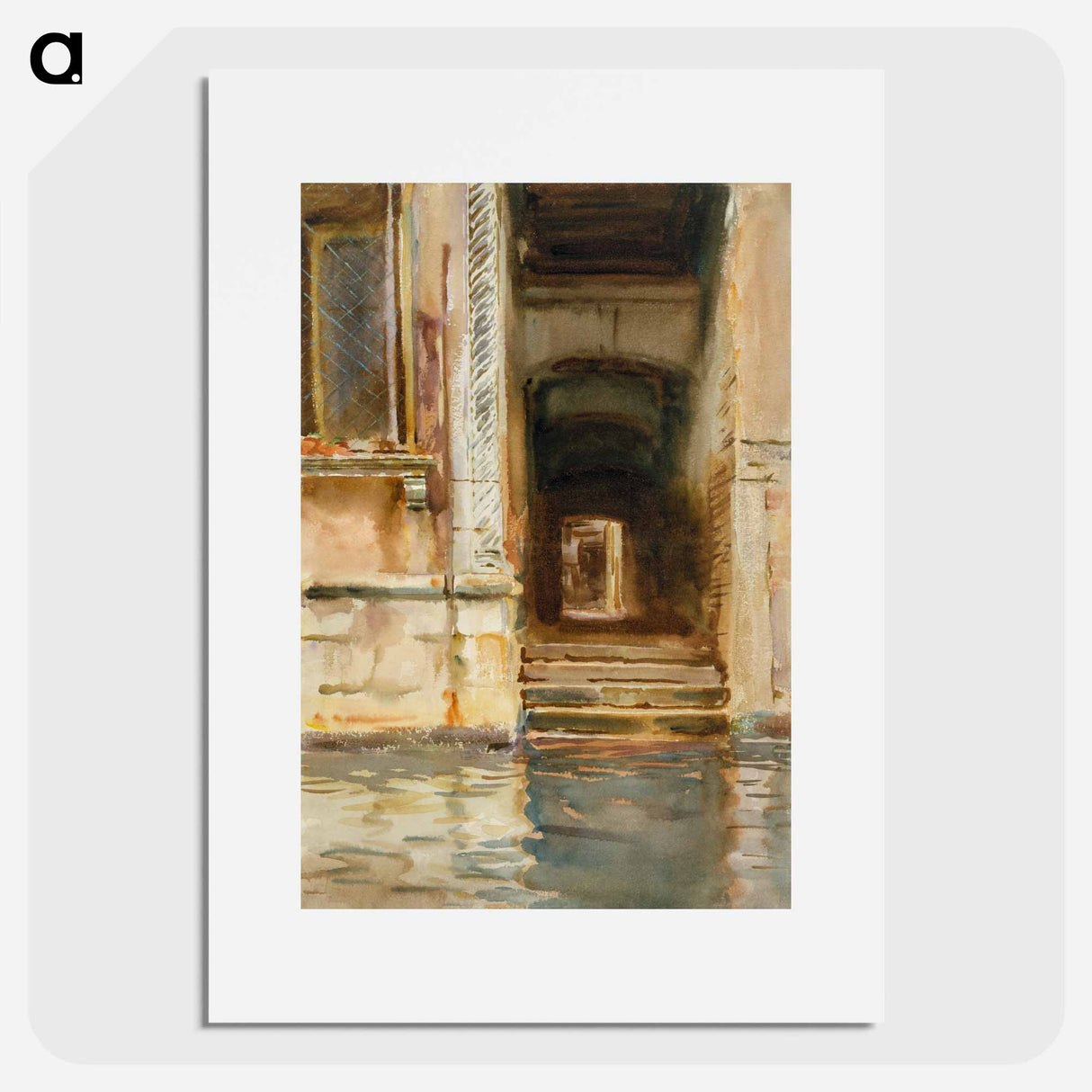 Venetian Passageway - ジョン シンガー サージェント Poster.