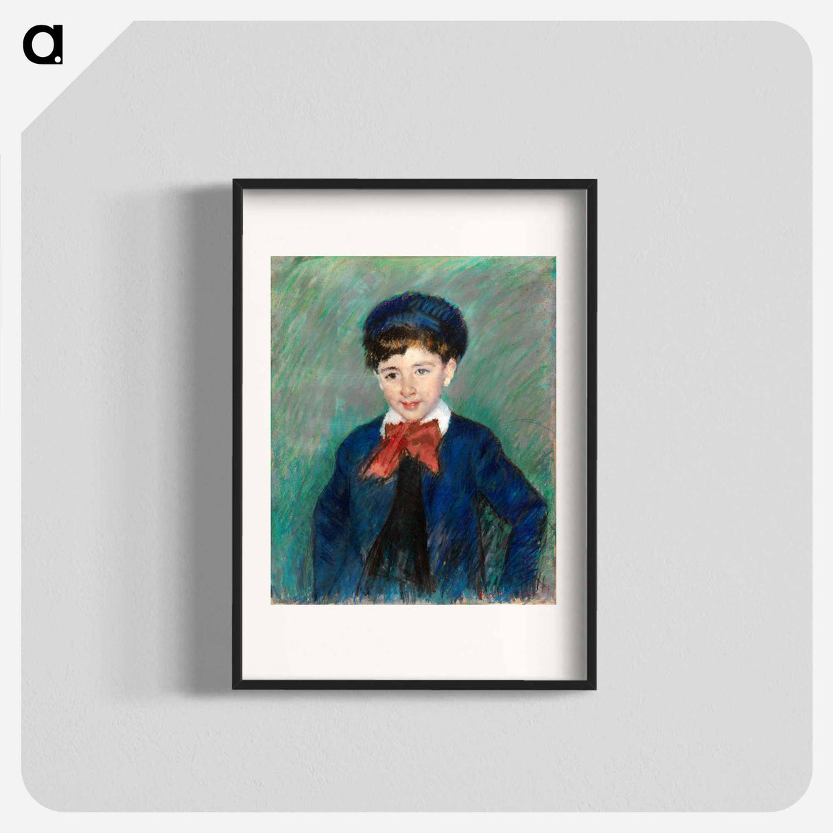 Portrait of Charles Dikran Kelekian, Age Eight - メアリー カサット Poster.