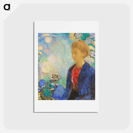 アートポストカード-Baronne de Domecy - オディロン ルドン Postcard.