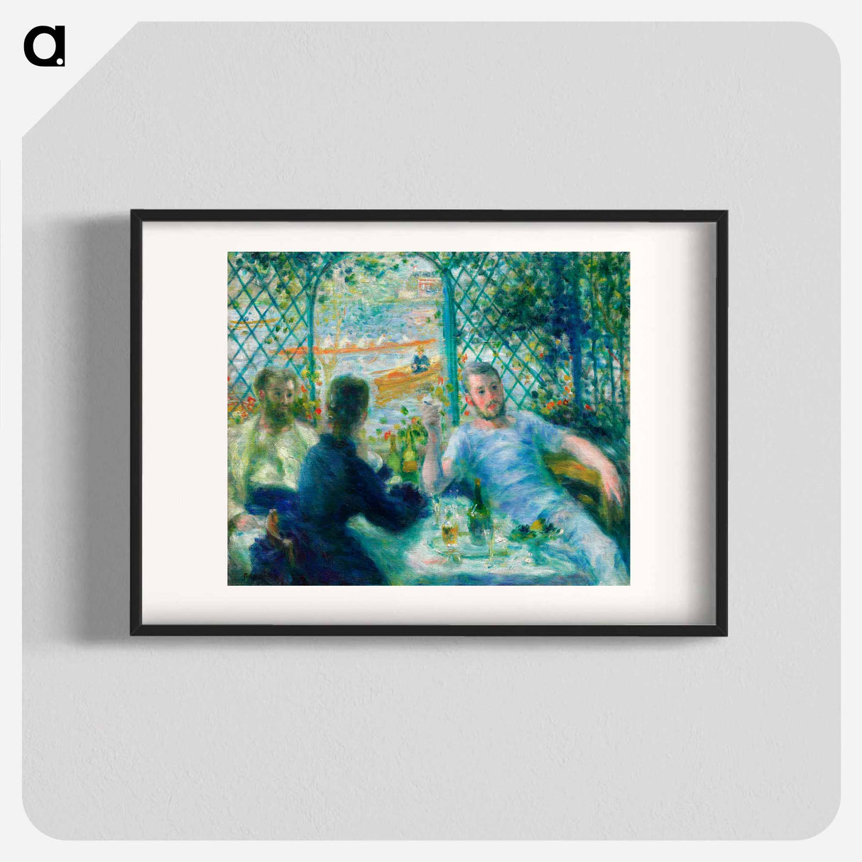 Lunch at the Restaurant Fournaise (The Rowers' Lunch) - Pierre-Auguste Renoir Poster.