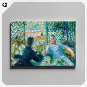 アートパネル-Lunch at the Restaurant Fournaise (The Rowers’ Lunch) - ピエール オーギュスト ルノワール Canvas.