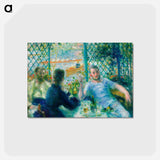アートポストカード-Lunch at the Restaurant Fournaise (The Rowers’ Lunch) - ピエール オーギュスト ルノワール Postcard.