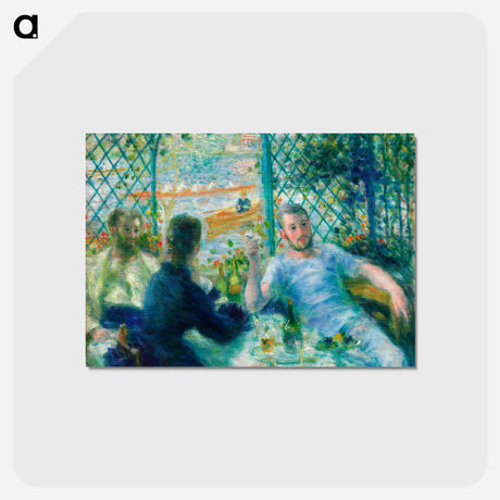 アートポストカード-Lunch at the Restaurant Fournaise (The Rowers’ Lunch) - ピエール オーギュスト ルノワール Postcard.