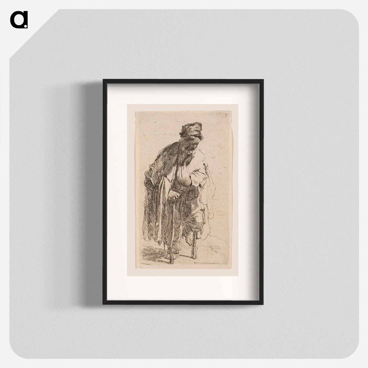 Beggar with a Wooden Leg - Rembrandt van Rijn Poster.