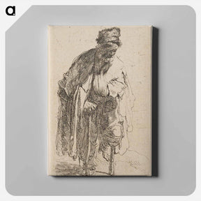 アートパネル-Beggar with a Wooden Leg - レンブラント ファン レイン Canvas.