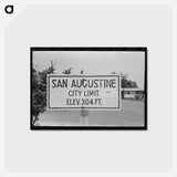 アートポストカード-Sign, San Augustine, Texas
 - ラッセル リー Postcard.