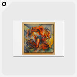 Dynamism of a Soccer Player - ウンベルト ボッチョーニ  Postcard.