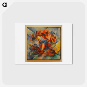 アートポストカード-Dynamism of a Soccer Player - ウンベルト ボッチョーニ  Postcard.