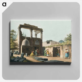 アートパネル-Mosque at Latachia - オスマン帝国領内の景色 Canvas.