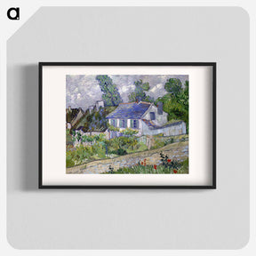 アートポスター-Houses at Auvers - フィンセント ファン ゴッホ Poster.