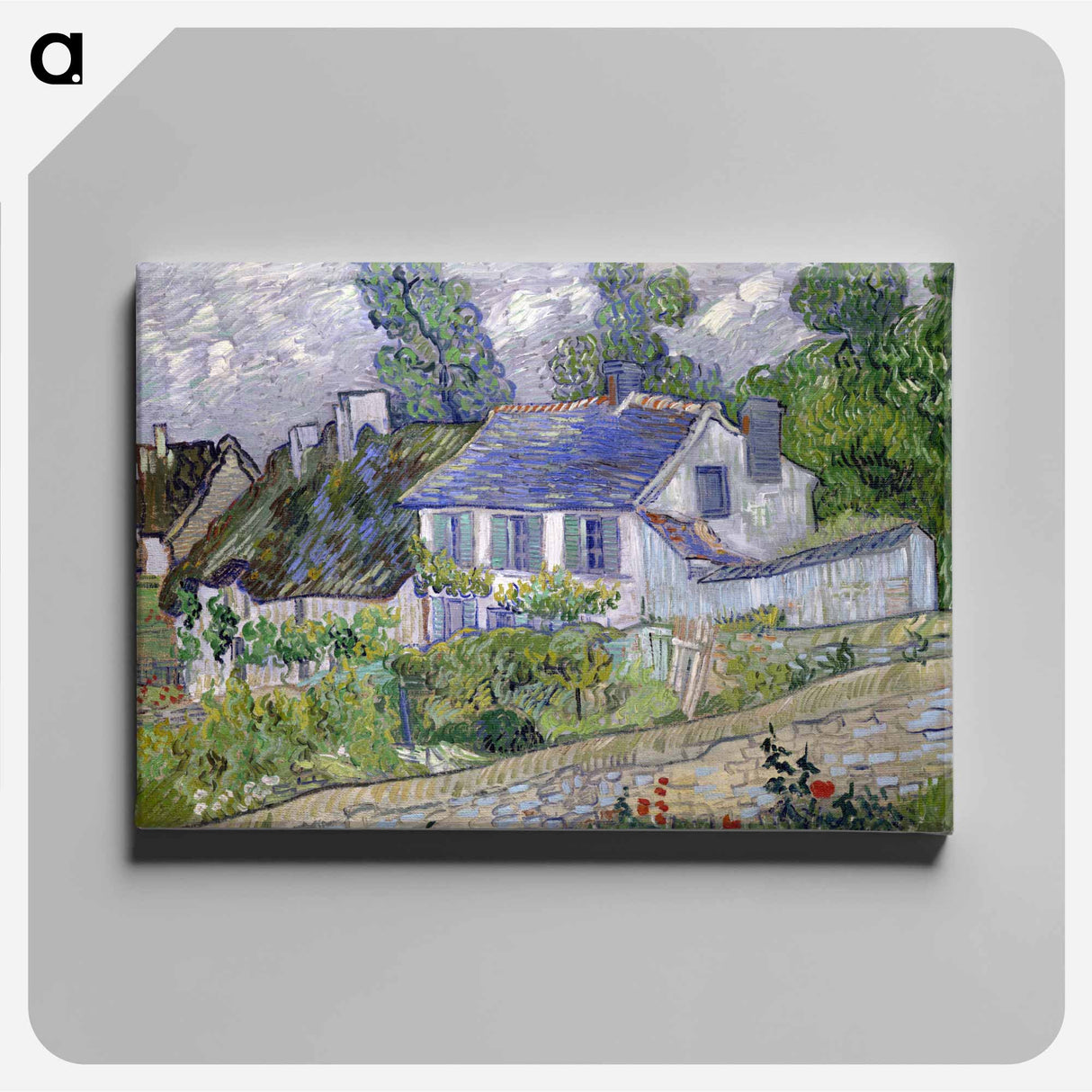 Houses at Auvers - フィンセント ファン ゴッホ Canvas.