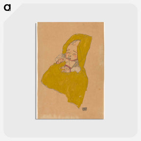 アートポストカード-Infant on a Changing Pad
 - ウィーン博物館 Postcard.