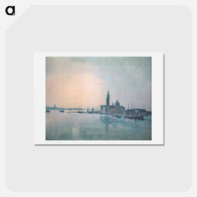 アートポストカード-San Giorgio Maggiore in the Morning - ウィリアム ターナー Postcard.