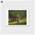 アートポストカード-Girl with Hay Rake - ウィンスロー ホーマー Postcard.